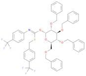 S-4-(Trifluoromethyl)benzyl O-((2R,3R,4S,5R,6R)-3,4,5-tris(benzyloxy)-6-((benzyloxy)methyl)tetrahy…