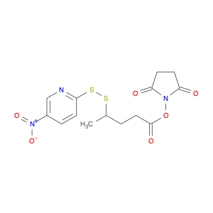 2,5-dioxopyrrolidin-1-yl 4-((5-nitropyridin-2-yl)disulfanyl)pentanoate