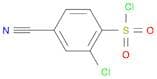 2-Chloro-4-cyanobenzene-1-sulfonyl chloride