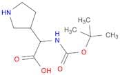 2-tert-butoxycarbonylamino-2-(pyrrolidin-3-yl)acetic acid
