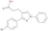 3-(4-Bromophenyl)-1-phenylpyrazole-4-propionic acid