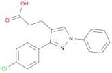 3-[3-(4-chlorophenyl)-1-phenylpyrazol-4-yl]propanoic acid