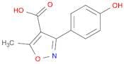 3-(4-Hydroxyphenyl)-5-methylisoxazole-4-carboxylic acid