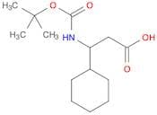 3-((tert-butoxycarbonyl)amino)-3-cyclohexylpropanoic acid