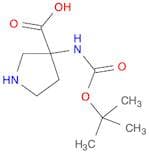 3-((tert-butoxycarbonyl)amino)pyrrolidine-3-carboxylic acid