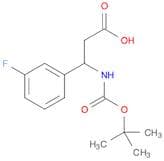 3-((TERT-BUTOXYCARBONYL)AMINO)-3-(3-FLUOROPHENYL)PROPANOIC ACID