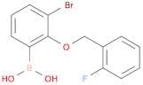 3-Bromo-2-(2'-fluorobenzyloxy)phenylboronic acid
