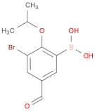 3-Bromo-2-isopropoxy-5-formylphenylboronic acid