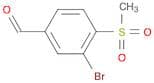 3-Bromo-4-(methylsulfonyl)benzaldehyde