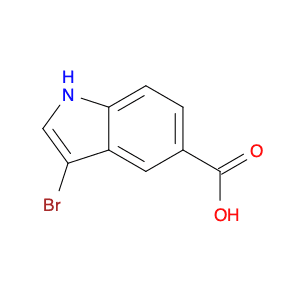 1H-​Indole-​5-​carboxylic acid, 3-​bromo-
