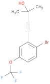 4-(2-Bromo-5-(trifluoromethoxy)phenyl)-2-methylbut-3-yn-2-ol