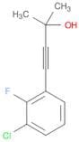 4-(3-Chloro-2-fluorophenyl)-2-methylbut-3-yn-2-ol