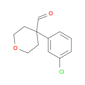 4-(3-Chlorophenyl)oxane-4-carbaldehyde