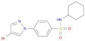N-Cyclohexyl 4-(4-bromopyrazol-1-yl)benzenesulfonamide