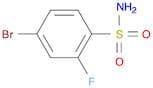 4-Bromo-2-fluorobenzenesulfonamide
