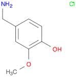Phenol, 4-​(aminomethyl)​-​2-​methoxy-​, hydrochloride (1:1)