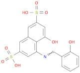 4-Hydroxy-5-((2-hydroxybenzylidene)amino)naphthalene-2,7-disulfonic acid