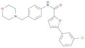 5-(3-Chlorophenyl)-N-[4-(morpholin-4-ylmethyl)phenyl]furan-2-carboxamide