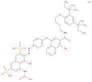 5-Acetamido-3-[4-[3-[4-(2,4-di-tert-pentylphenoxy)butylcarbamoyl]-4-hydroxy-1-naphthoxy]phenylazo]…
