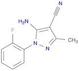 5-Amino-4-cyano-1-(2-fluorophenyl)-3-methylpyrazole