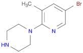5-Bromo-2-(piperazin-1-yl)-3-methylpyridine