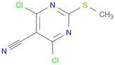 4,6-Dichloro-2-(methylthio)pyrimidine-5-carbonitrile