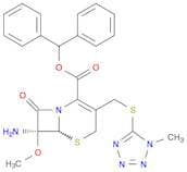 Diphenylmethyl 7β-amino-7α-methoxy-3-[[(1-methyl-1H-tetrazol-5-yl)thio]methyl]-3-cephem-4-carboxyl…