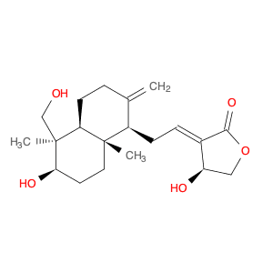 (3E,4S)-3-{2-[(1R,4aS,5R,6R,8aS)-6-hydroxy-5-(hydroxymethyl)-5,8a-dimethyl-2-methylidene-decahydro…