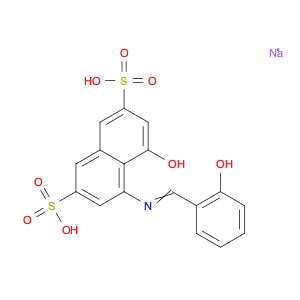 2,7-Naphthalenedisulfonic acid, 4-hydroxy-5-[[(2-hydroxyphenyl)methylene]amino]-, sodium salt (1:1)