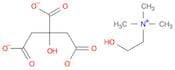 2-Hydroxy-N,N,N-trimethylethanaminium 2-hydroxypropane-1,2,3-tricarboxylate
