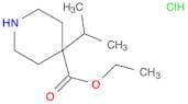 Ethyl 4-isopropyl-4-piperidinecarboxylate hydrochloride
