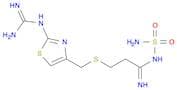 3-[({2-[(diaminomethylidene)amino]-1,3-thiazol-4-yl}methyl)sulfanyl]-N-sulfamoylpropanimidamide