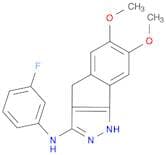 N-(3-Fluorophenyl)-6,7-dimethoxy-1,4-dihydroindeno[1,2-c]pyrazol-3-amine