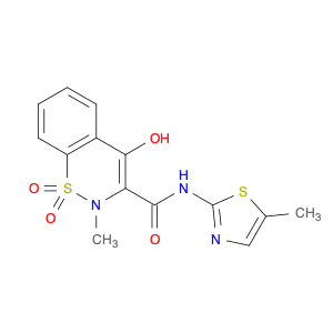 4-hydroxy-2-methyl-N-(5-methyl-1,3-thiazol-2-yl)-1,1-dioxo-2H-1$l^{6},2-benzothiazine-3-carboxamide