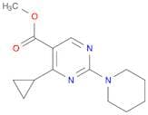 Methyl 4-cyclopropyl-2-(piperidin-1-yl)pyrimidine-5-carboxylate