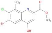 Methyl 6-bromo-7-chloro-4-hydroxy-8-methylquinoline-2-carboxylate