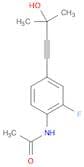 N-Acetyl 2-fluoro-4-(3-hydroxy-3-methylbut-1-ynyl)aniline