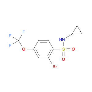 N-Cyclopropyl 2-bromo-4-trifluoromethoxybenzenesulfonamide