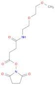 O-[(N-Succinimidyl)succinyl-aminoethyl]-O′-methylpolyethylene glycol 2′000