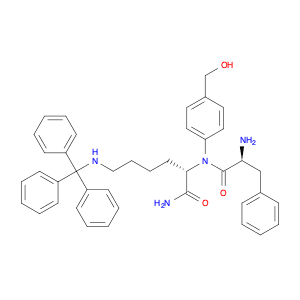 (S)-2-((S)-2-Amino-N-(4-(hydroxymethyl)phenyl)-3-phenylpropanamido)-6-(tritylamino)hexanamide