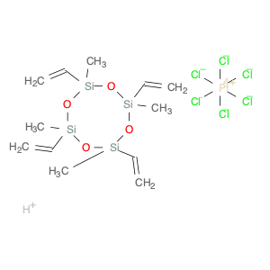 Platinum(0)-2,4,6,8-tetramethyl-2,4,6,8-tetravinylcyclotetrasiloxane complex solution 0.104 M in m…