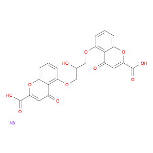 4H-1-BENZOPYRAN-2-CARBOXYLICACID, 5,5'-[(2-HYDROXY-1,3-PROPANEDIYL)BIS(OXY)]BIS[4-OXO-, SODIUM SAL…