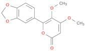 2H-Pyran-2-one, 6-(1,3-benzodioxol-5-yl)-4,5-dimethoxy-