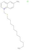 Quinolinium, 1-[(dodecylthio)methyl]-6-methyl-, chloride