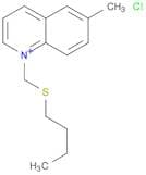 Quinolinium, 1-[(butylthio)methyl]-6-methyl-, chloride