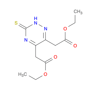 1,2,4-Triazine-5,6-diacetic acid, 2,3-dihydro-3-thioxo-, diethyl ester
