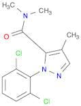 1H-Pyrazole-5-carboxamide, 1-(2,6-dichlorophenyl)-N,N,4-trimethyl-