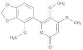 2H-Pyran-2-one, 4,5-dimethoxy-6-(4-methoxy-1,3-benzodioxol-5-yl)-