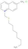 Quinolinium, 6-methyl-1-[(octylthio)methyl]-, chloride