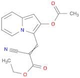 2-Propenoic acid, 3-[2-(acetyloxy)-3-indolizinyl]-2-cyano-, ethyl ester